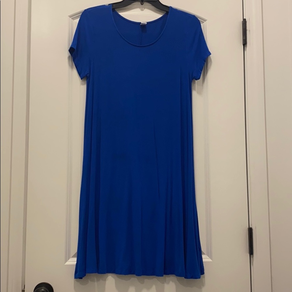 Royal blue t shirt dress